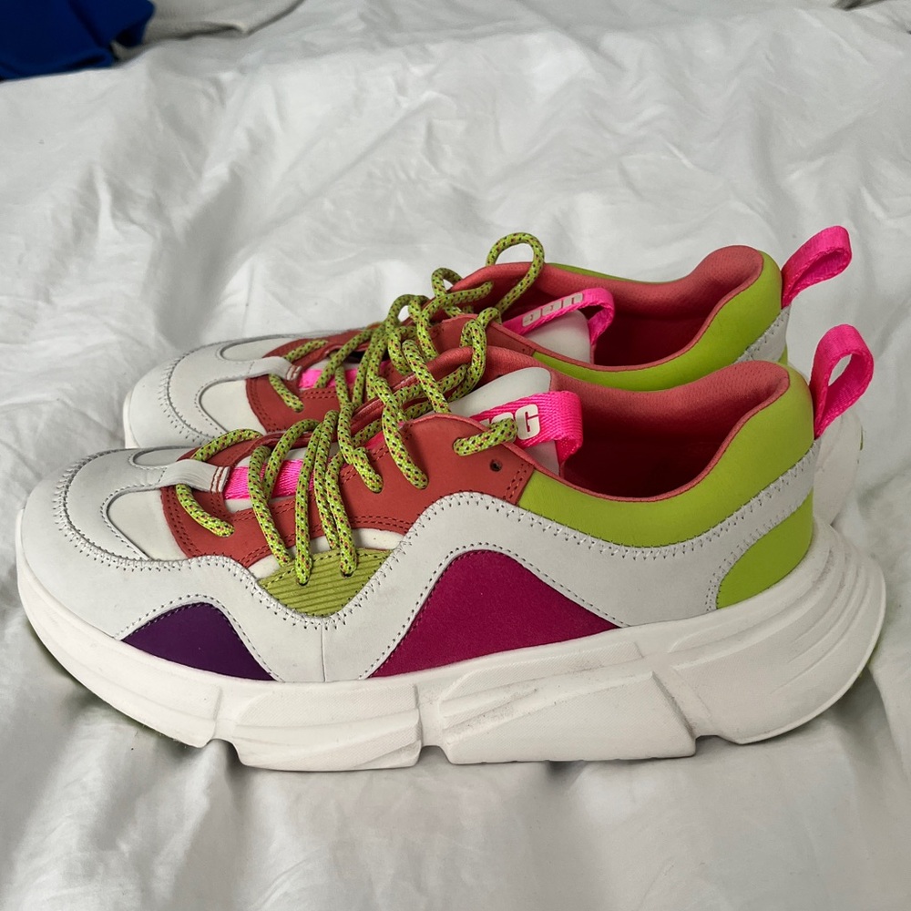 EUC UGG Calle size 7 Colorful Neon Chunky Sneakers